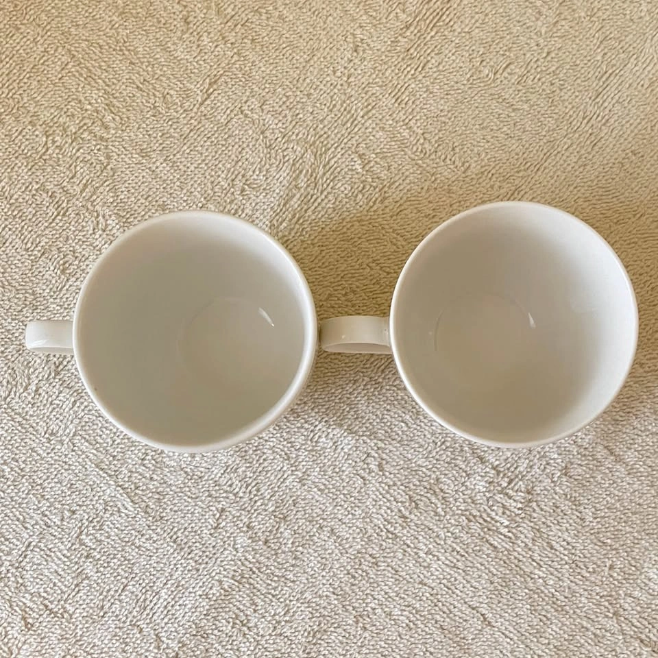 Set of 2 Vintage Lynns Fine China Teacups - Gray Leaf Pattern - photo 3