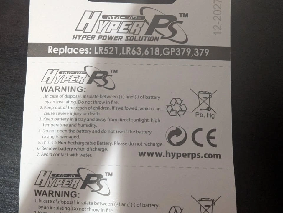 New LR521 LR63 Batteries - 30 Pack - photo 2