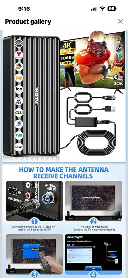 TV Antenna for HD Smart TV