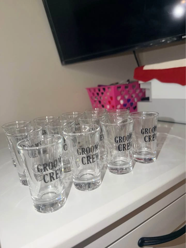 12 pcs Groom crew shot glasses - photo 4