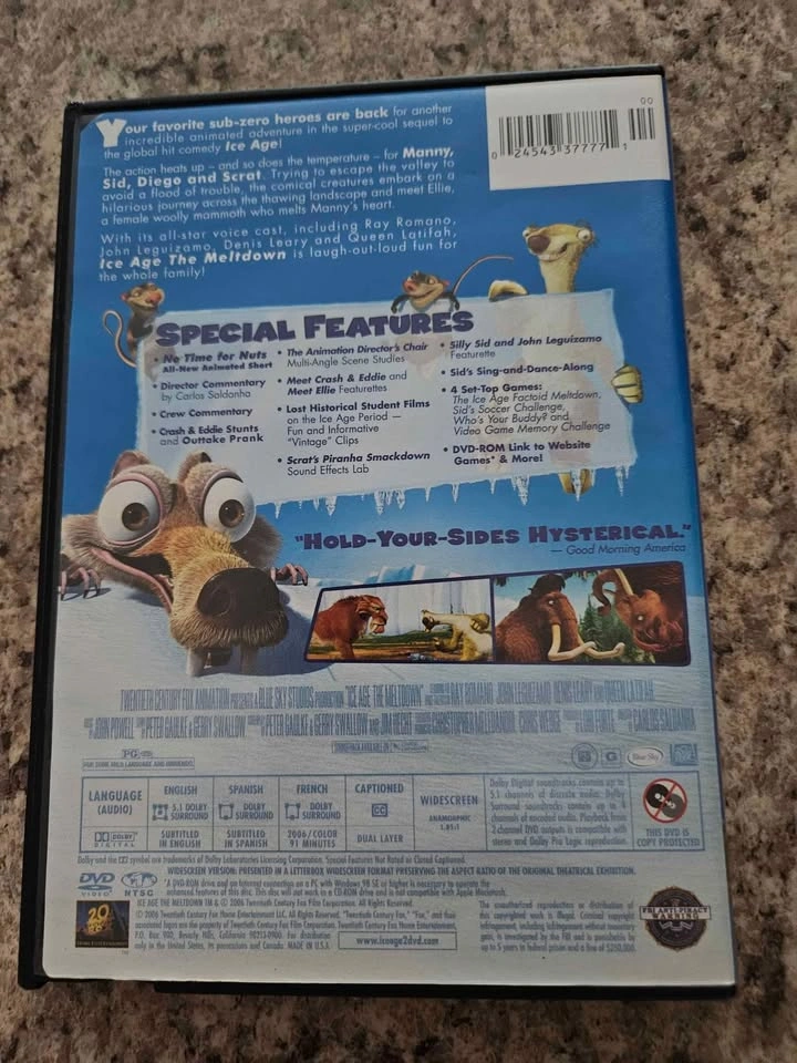 Ice Age - The Meltdown DVD - photo 2