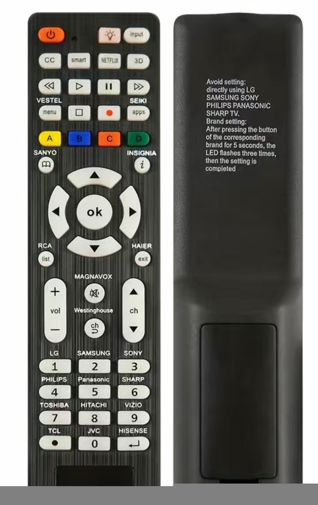 Universal TV Remote for LG, Sony, Samsung, Panasonic, Toshiba & - photo 2