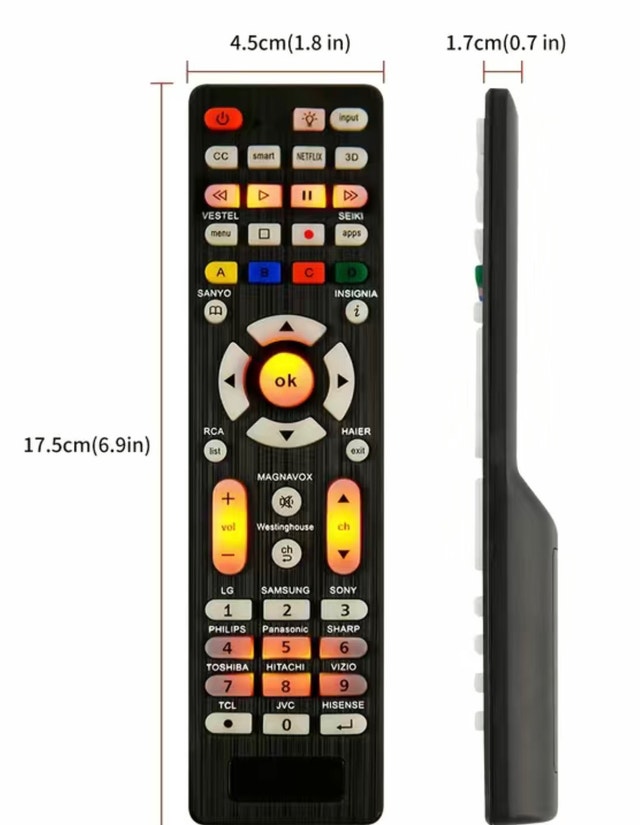 Universal TV Remote for LG, Sony, Samsung, Panasonic, Toshiba & - photo 5