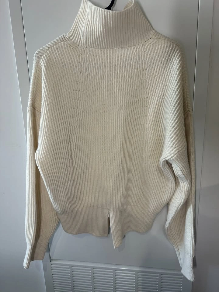 Cream Ribbed Turtleneck Sweater (Size S) [8 Seconds] - photo 4