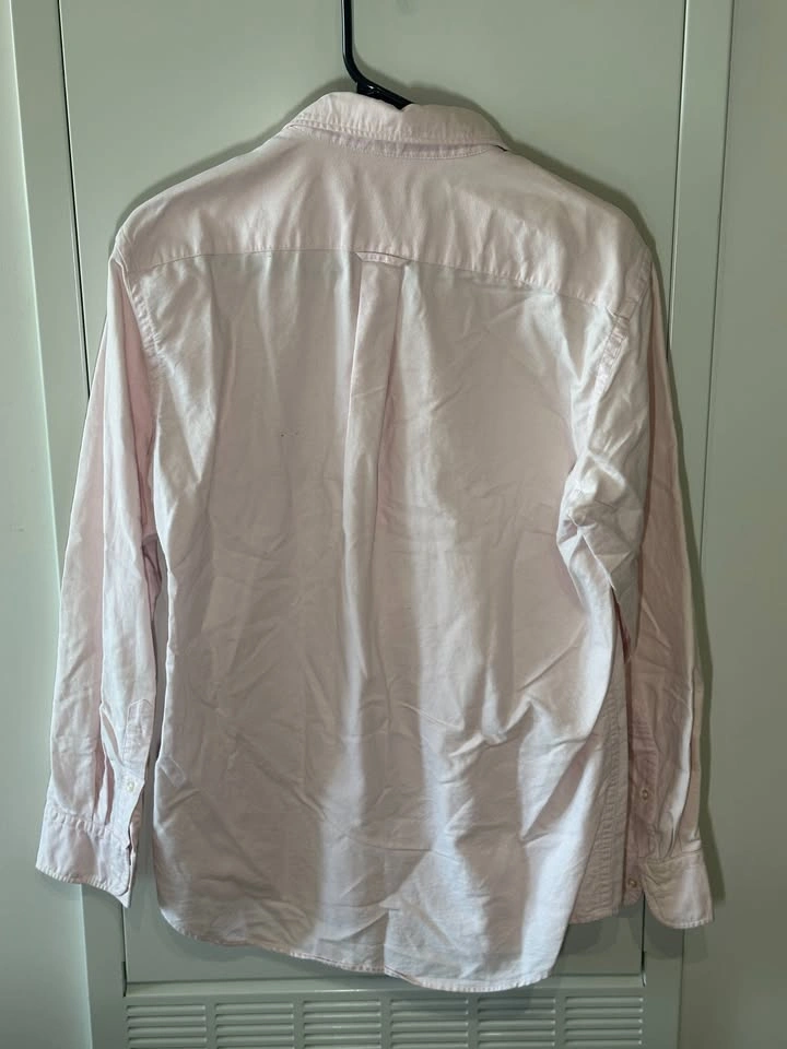 Uniqlo Oxford Button-Up Shirt (Size M) – Light Pink - photo 3