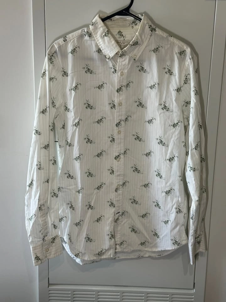 Club Monaco Floral Button-Up Shirt (Size M) – Slim Fit - photo 4