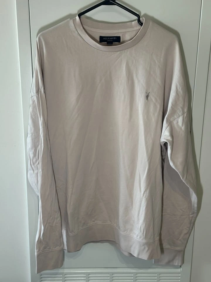 AllSaints Crewneck Sweatshirt (Size M) – Beige / Light Cream - photo 2