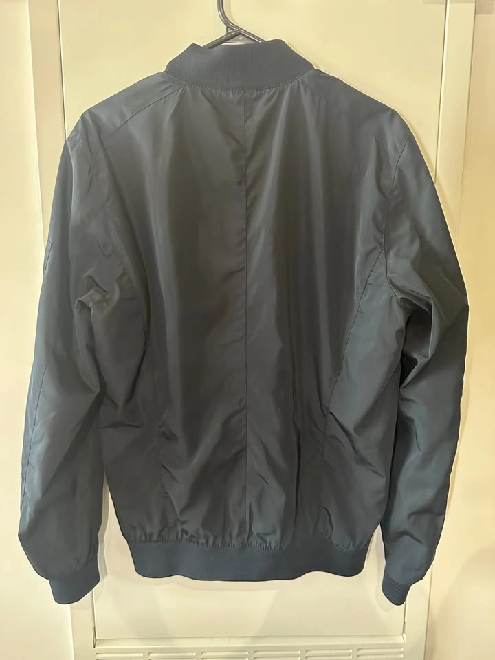 Zara Man Bomber Jacket (Size M) – Dark Navy / Black - photo 3