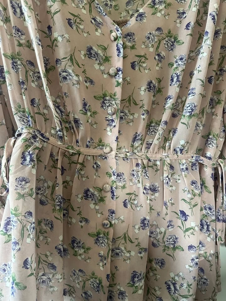 MIXXO Women's Floral Wrap Blouse - Pink/Lilac - photo 4