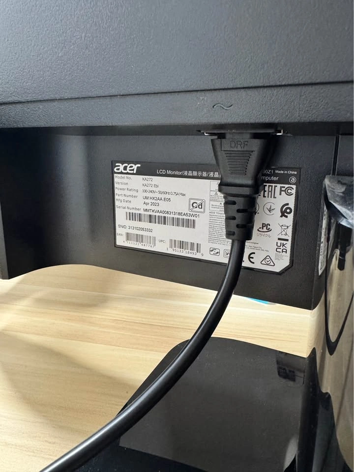 Acer KA272 Ebi 27 inch Monitor - photo 2