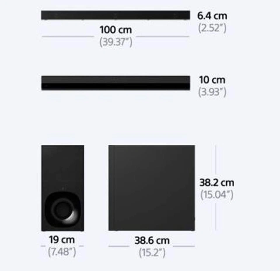 Sony HTZ9F Surround Soundbar and Subwoofer - photo 2