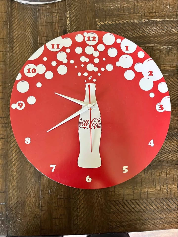 Vintage Coca Cola Metal Wall Clock