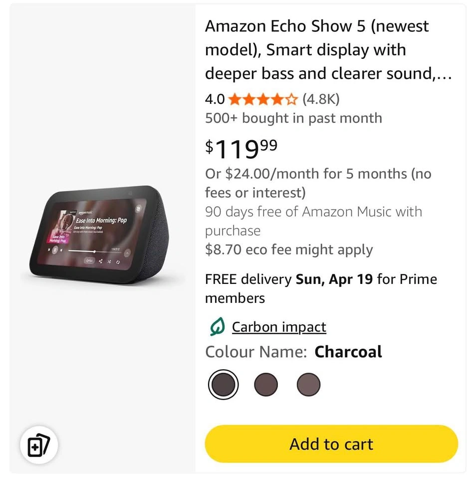 Amazon Echo Show 5 - photo 2