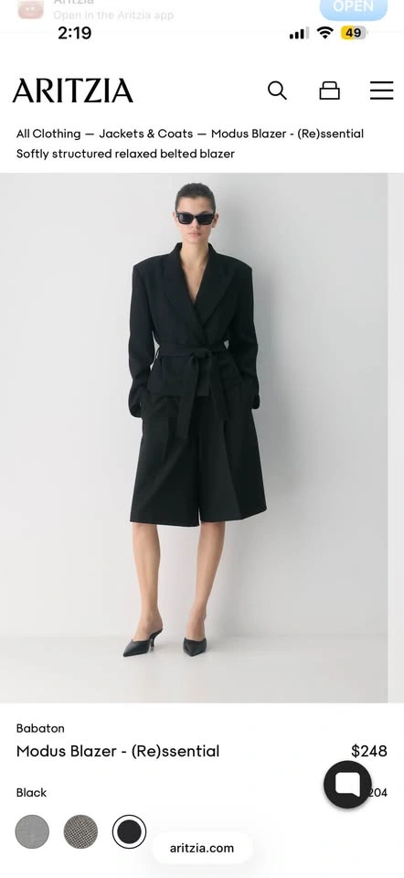 Aritzia Modus Blazer Size S, M NWT - photo 4