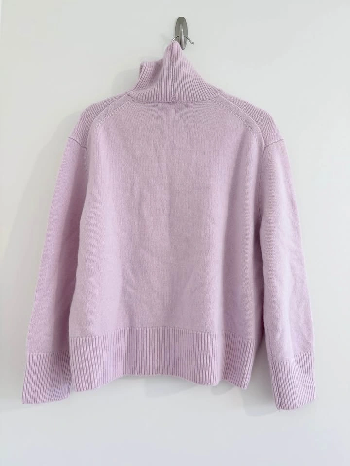 Aritzia Plush Cashmere Oversized Turtleneck Sweater Size L NWOT - photo 2
