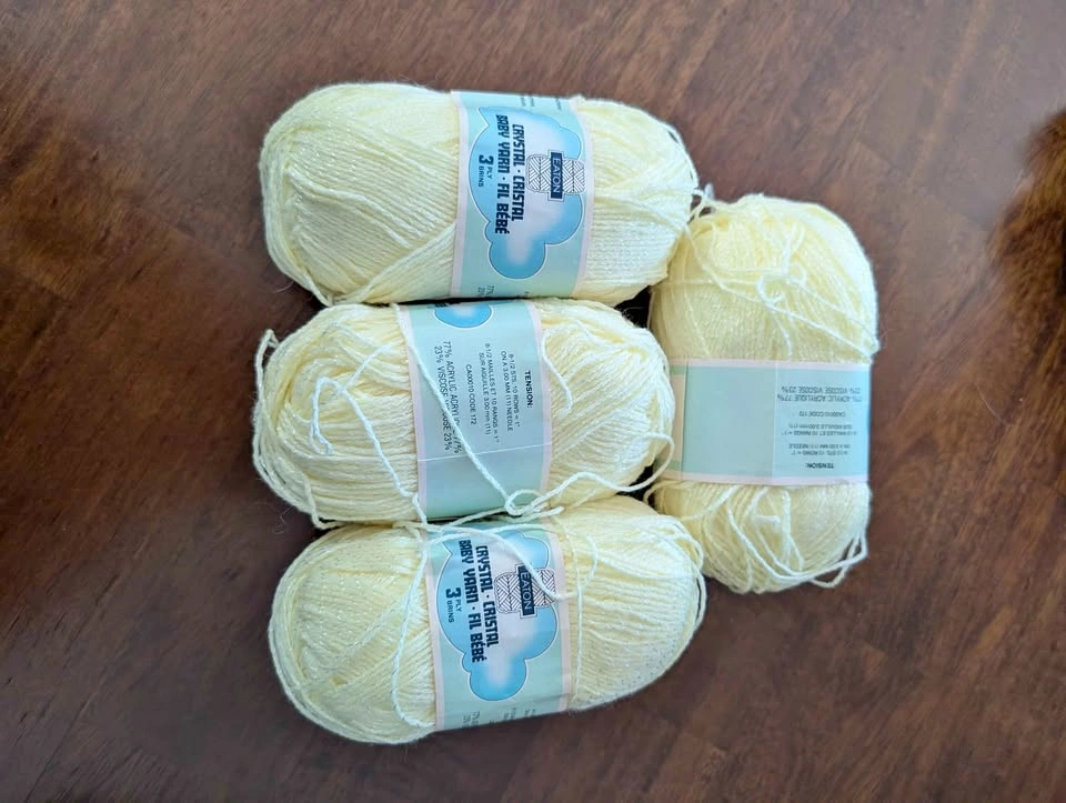 4 skeins baby yarn. Pickup only St. Vital