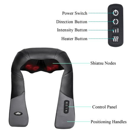 Moustache Shiatsu Massager with Heat - photo 3