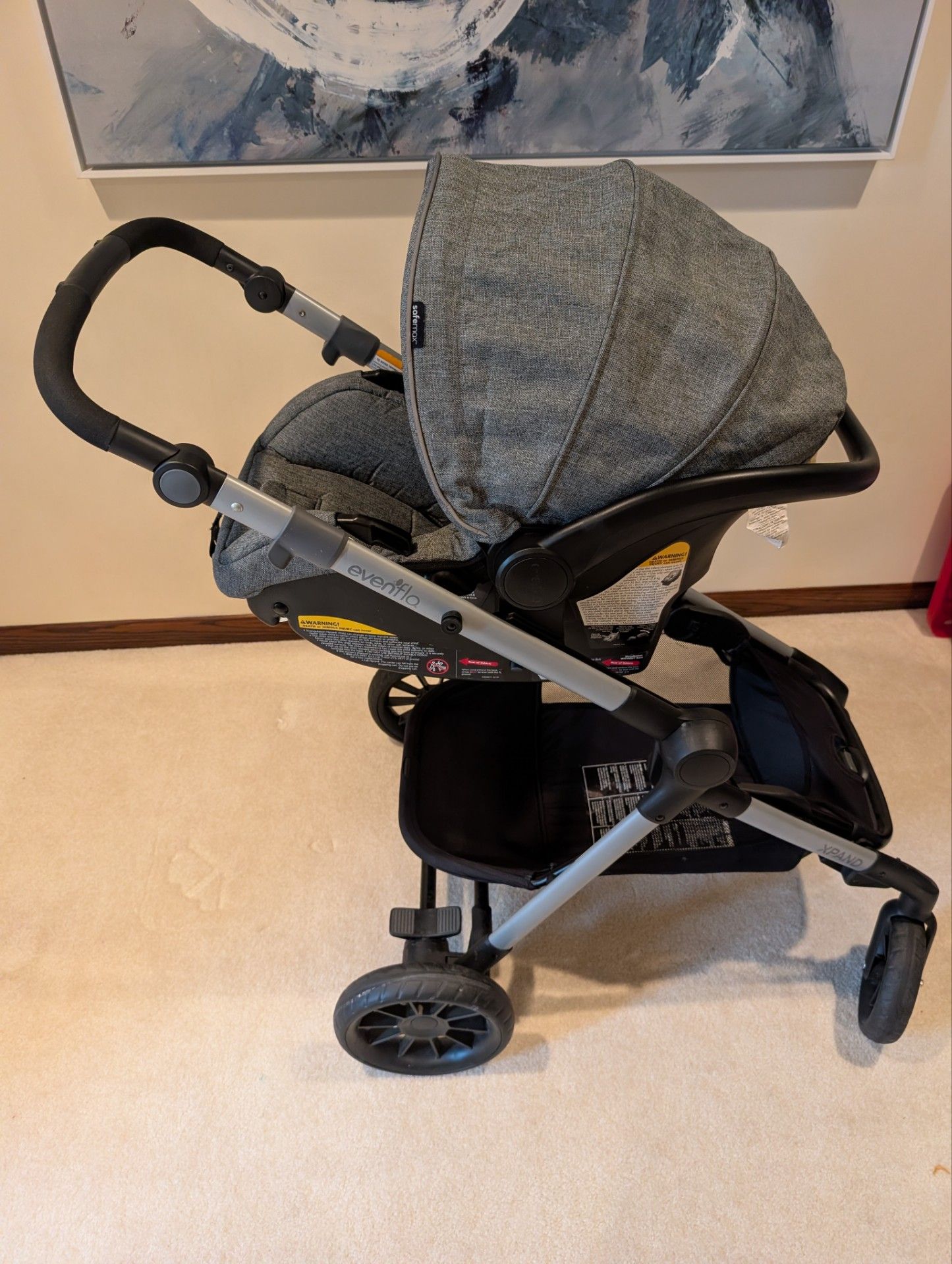 Evenflo Pivot Xpand Travel System (Stroller + Bassinet + Car Sea - photo 4