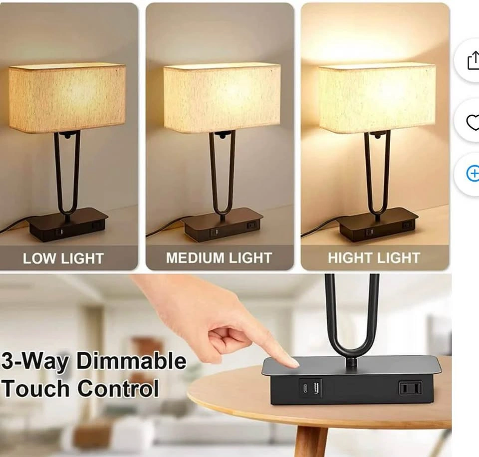 Bed size table lamp