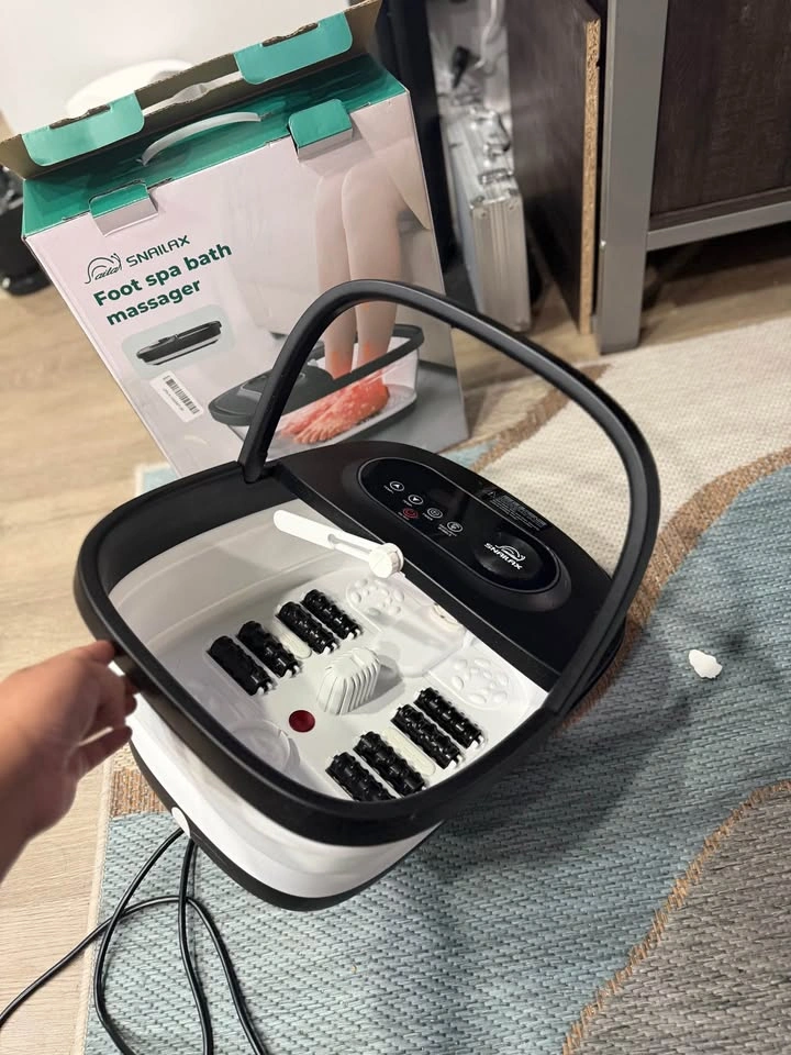 SNAILAX FOOT BATH WITH HEAT, FOLDABLE SPA - photo 4