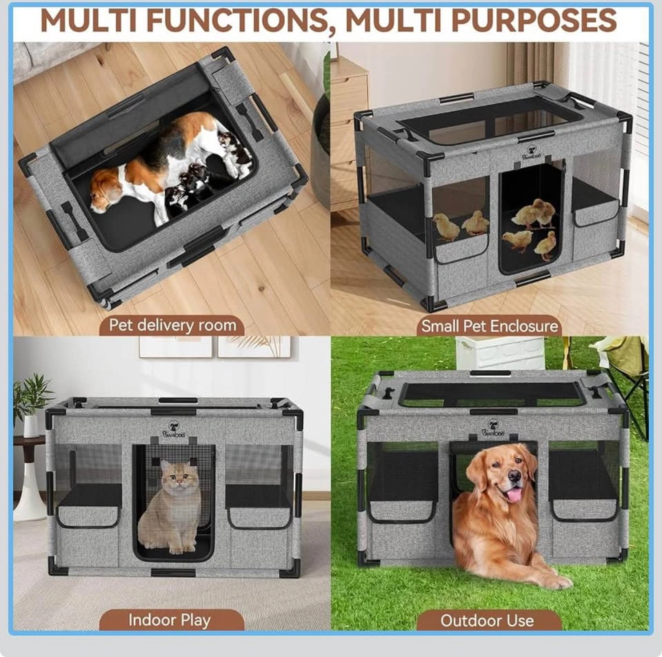 CAT DOG PLAYPEN 81X61X61CM, INDOOR FENCE - photo 4