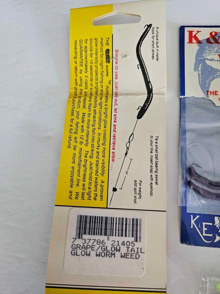 New Assorted Pre-hooked Fishing Worms. Price for all shown 🎣🎣🎣 - photo 2