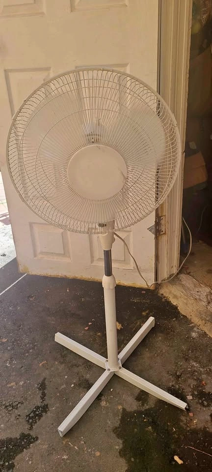White Pedestal Fan