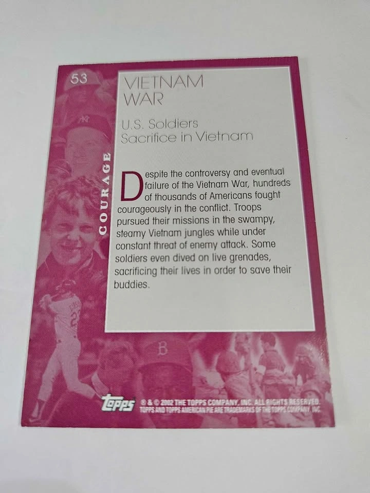 2002 Topps Vietnam War Trading Card #53 - photo 2
