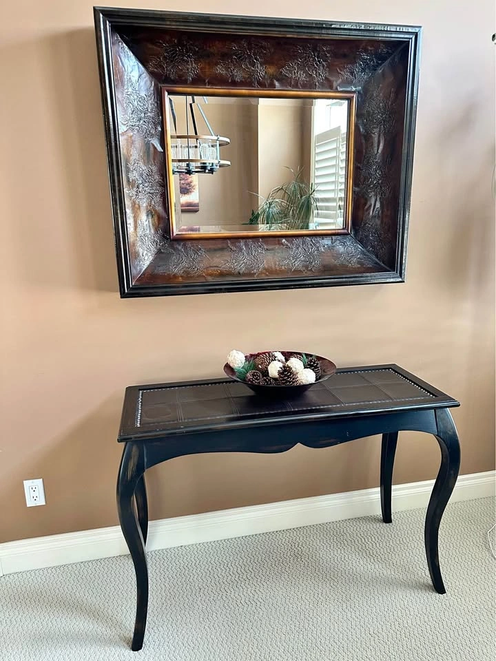 Bombay Mirror and Side Table