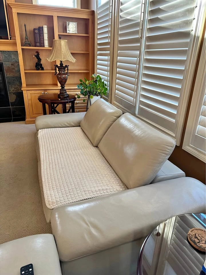Real leather couch