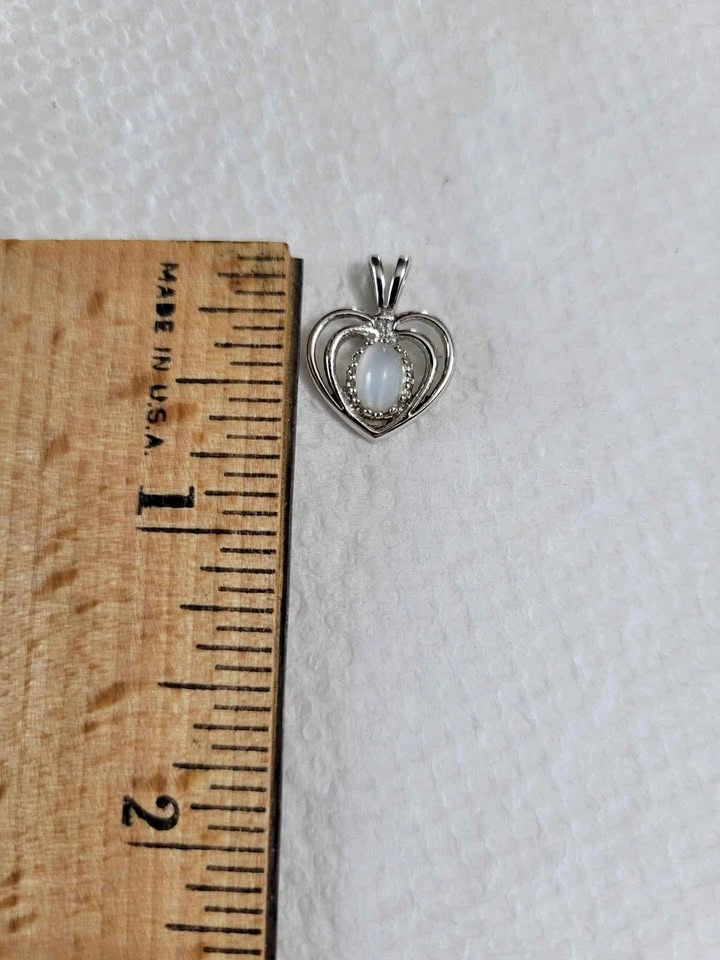 Heart Shaped Opal Pendant