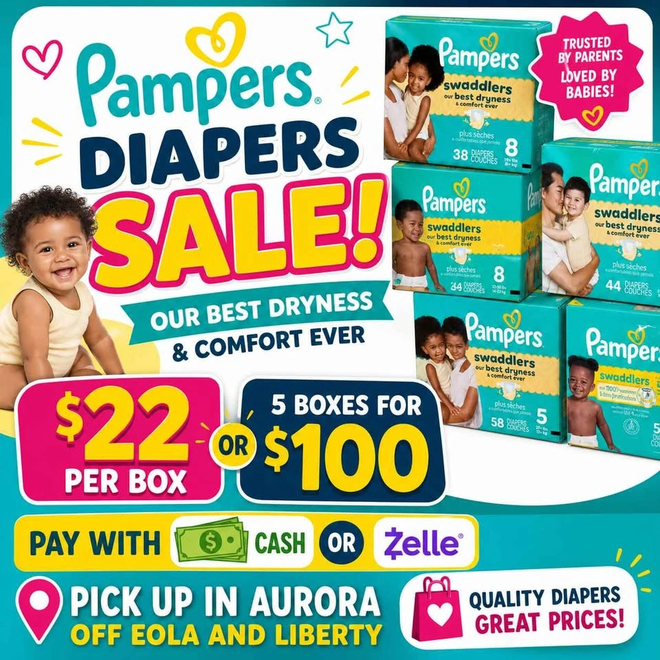 Pampers and Huggies Diapers Sale $22 a box (5 boxes for $100) - photo 2