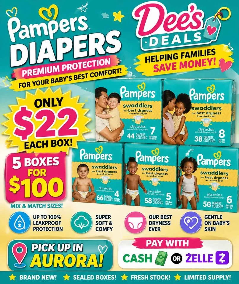 Pampers Diapers Sale $22 a box - photo 2