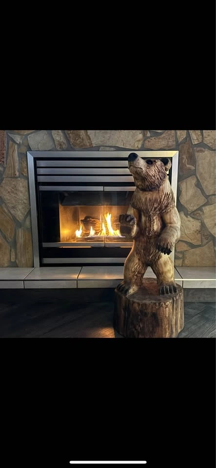 Wood Bear Statue Chainsaw Carving - photo 5
