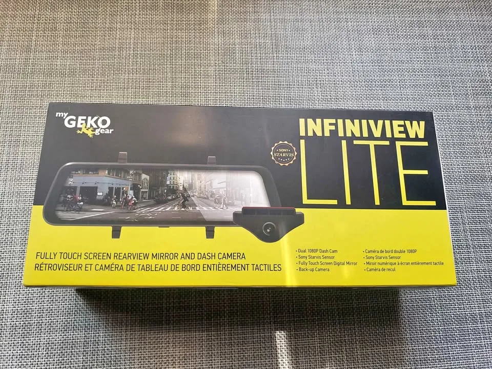 GEKO GEAR Touch Screen Rearview Mirror Dual Dash Camera thumbnail