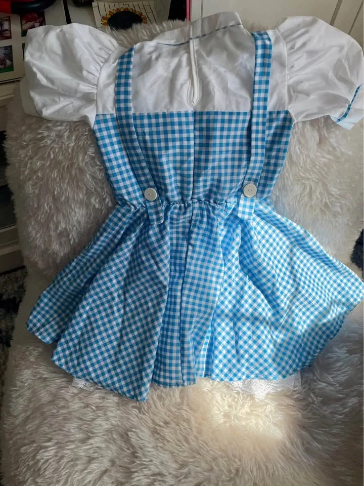 Wizard of OZ Dorothy Outfit Dress & Shoes - Small, Size 13 - photo 5