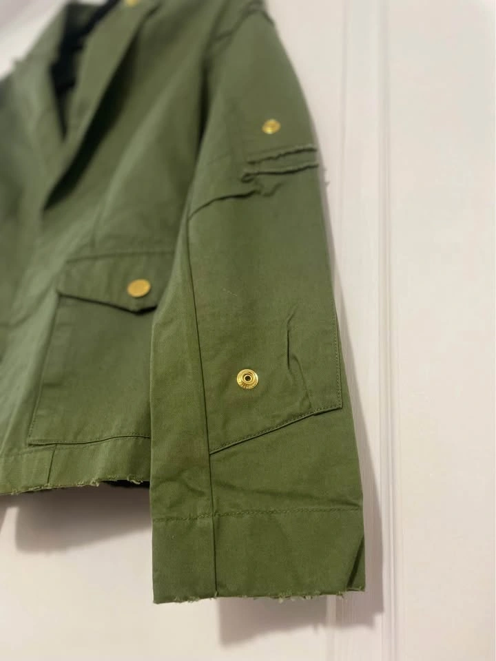 Zadig & Voltaire Olive Green Military Jacket Small - photo 4