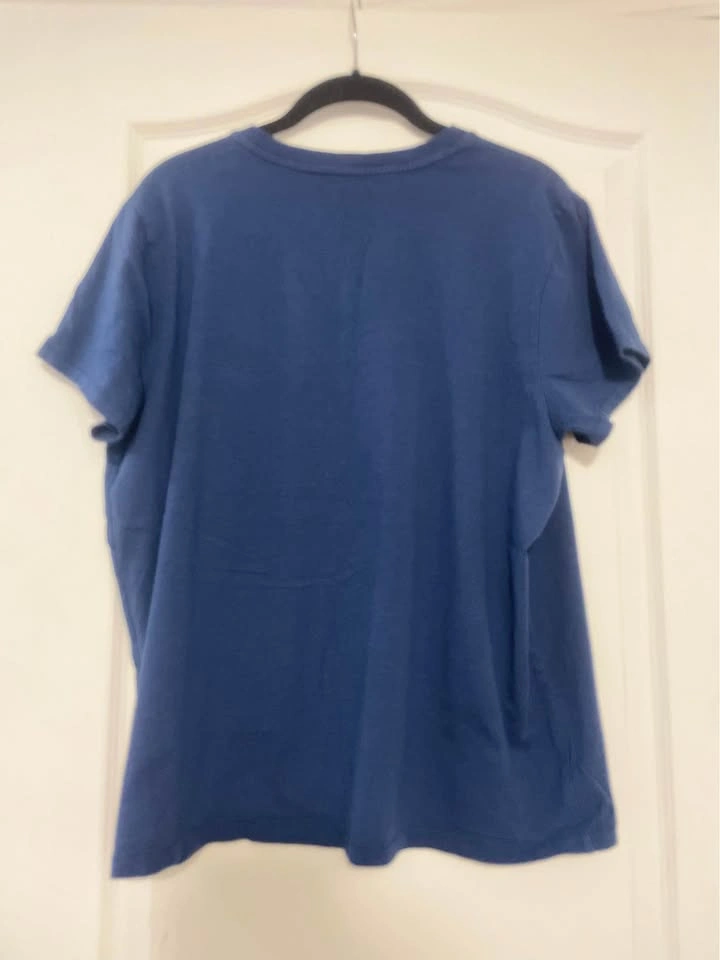 Vintage Polo Ralph Lauren Navy V-Neck Tee Yellow Tag XL - photo 4
