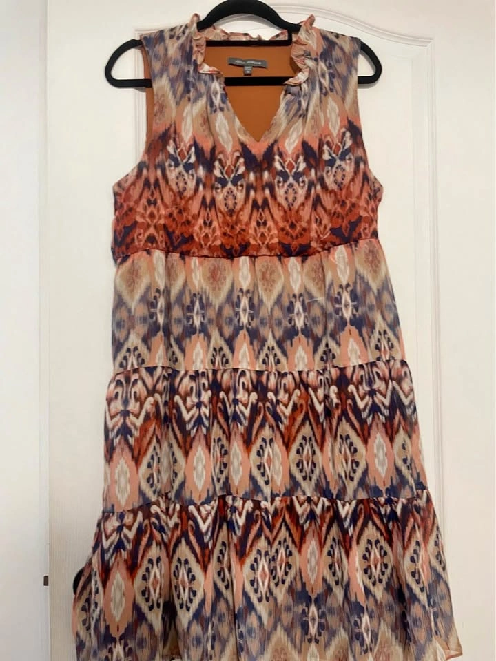 Julia Jordan Multicolor Sleeveless Printed Mini Dress Sz 12