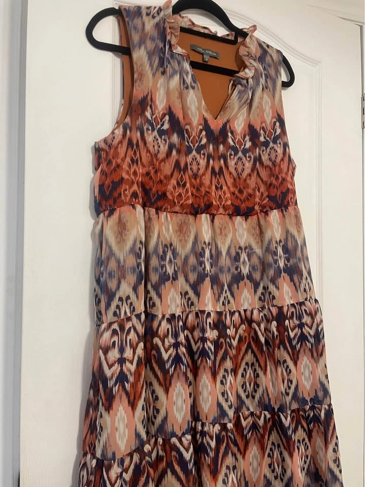 Julia Jordan Multicolor Sleeveless Printed Mini Dress Sz 12 - photo 2