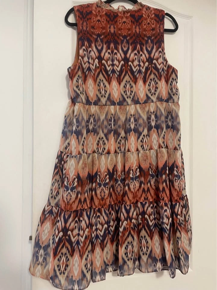 Julia Jordan Multicolor Sleeveless Printed Mini Dress Sz 12 - photo 5