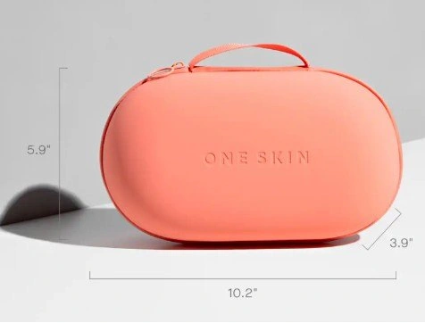 One Skin Travel Tote Makeup Cosmetics Bag Coral NWT