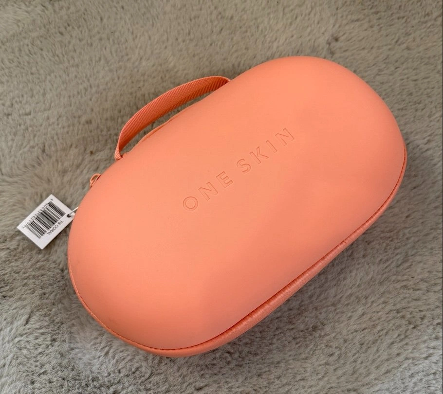 One Skin Travel Tote Makeup Cosmetics Bag Coral NWT - photo 3