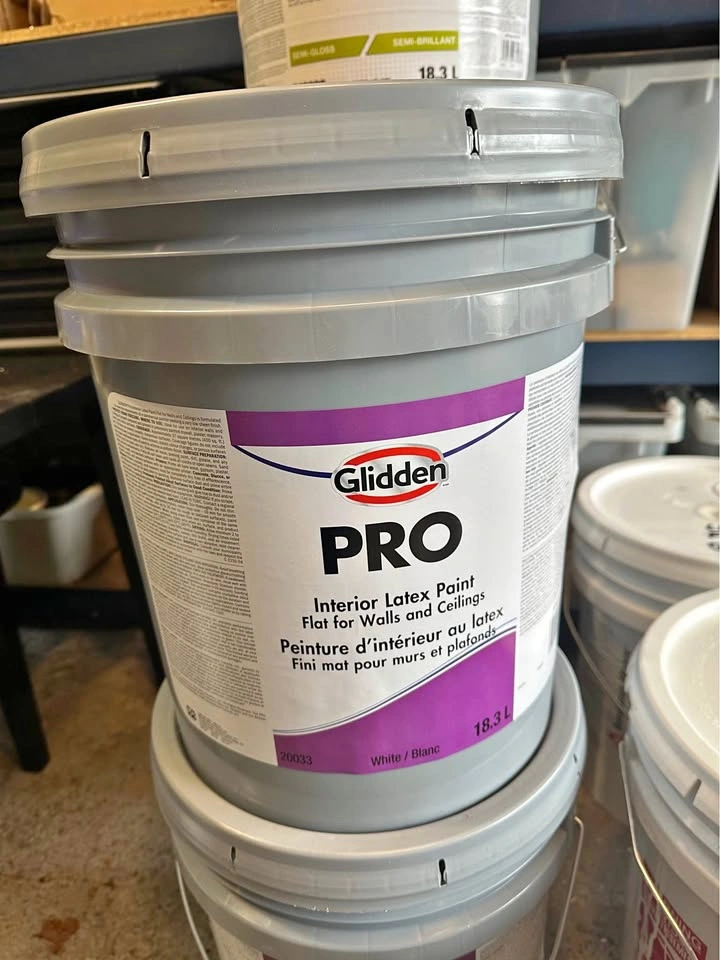 Paint New Full Pail Latex Flat White