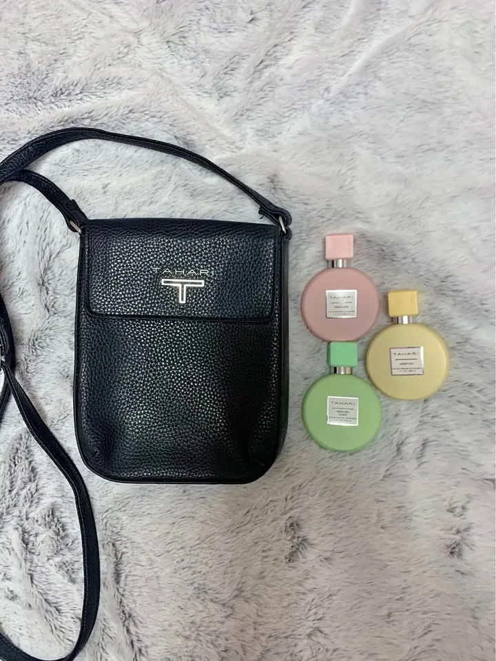 Tahari purse and perfume!