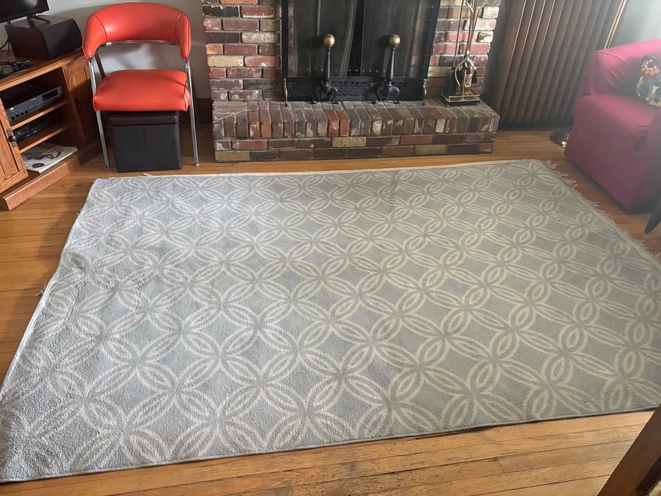 Light blue/grey area rug