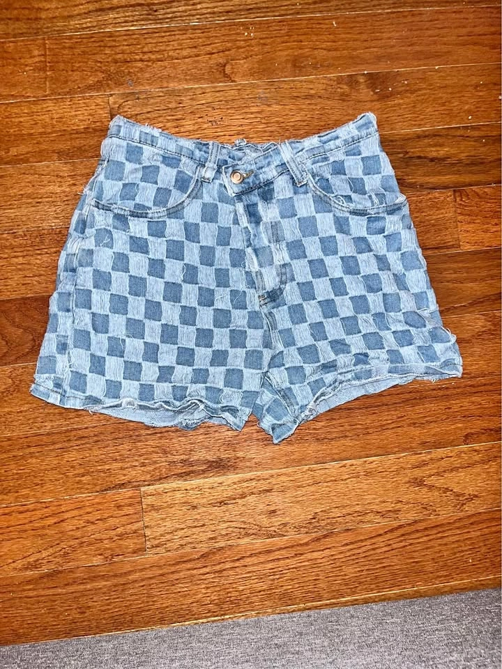 Dollskill Checkered Jorts - Size Small