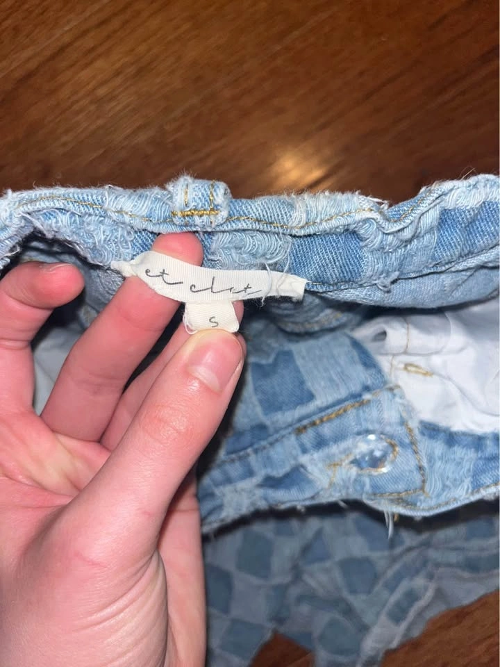 Dollskill Checkered Jorts - Size Small - photo 3