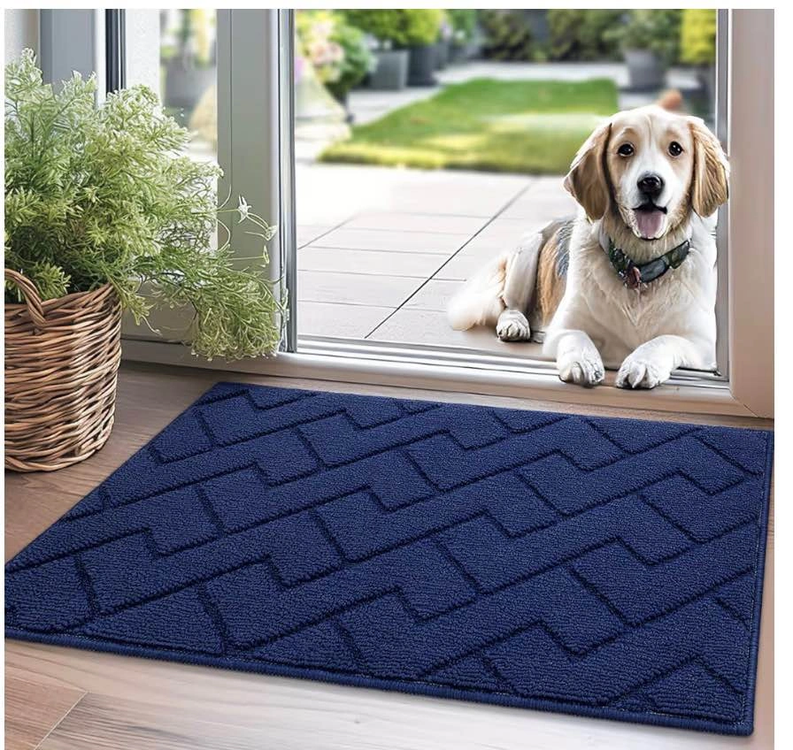 New Indoor Doormat 20"x31.5" Navy Blue - photo 3
