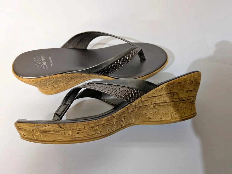 UGG Australia Natassia Metallic Wedge Sandals US38